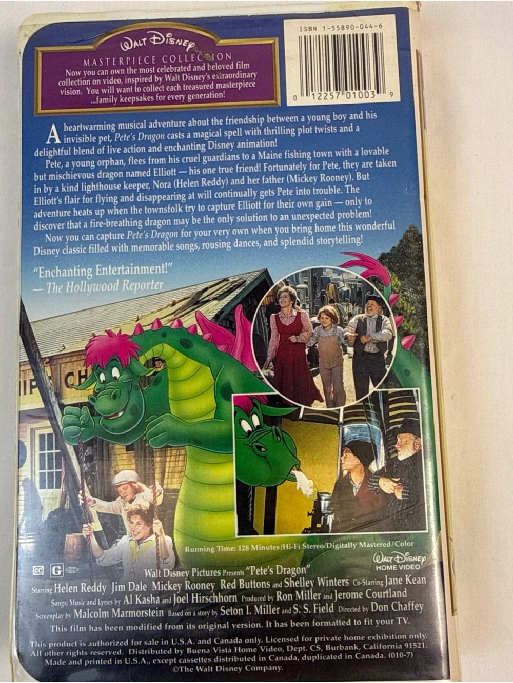 Walt Disney Pete's Dragon 1977 film Vintage Retro VHS Clamshell Package